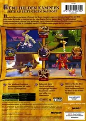 Spyro A Heros Tail (USA) box cover back